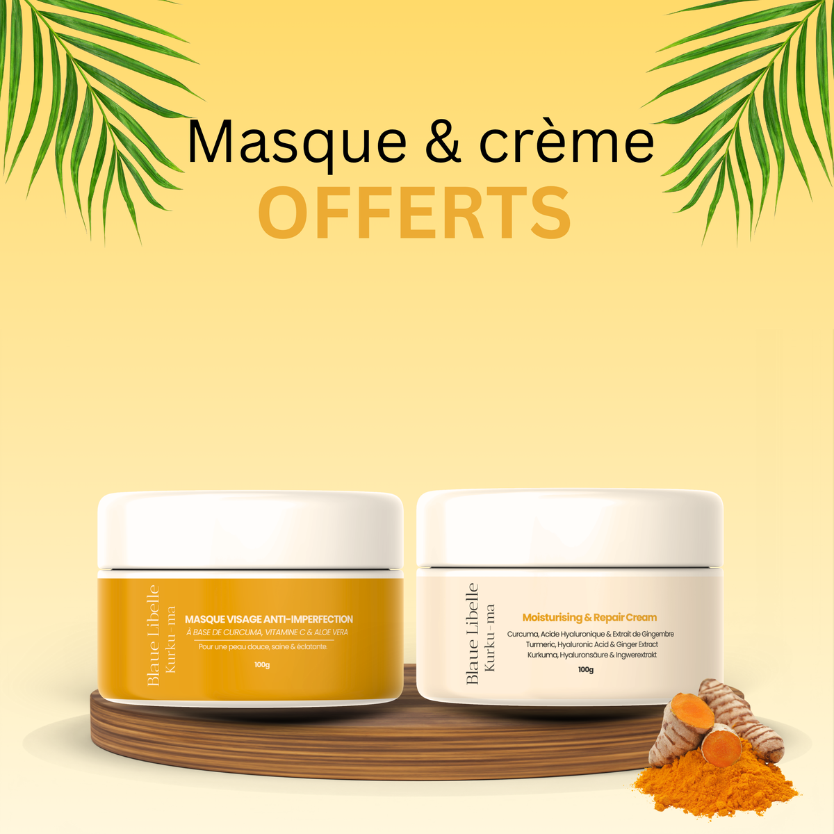 Exfoliating mask &amp; cream pack